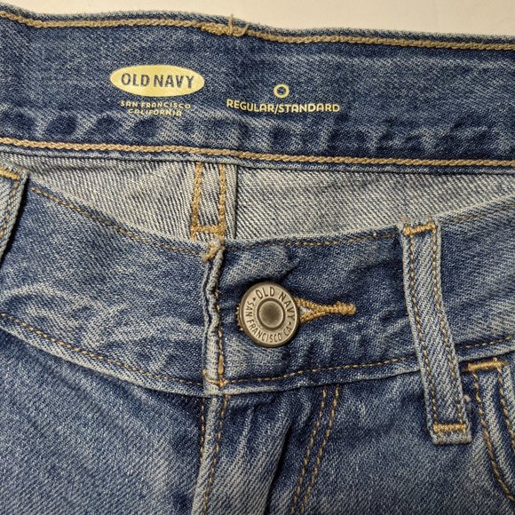 Old Navy Jean Shorts Low-Rise Cut Off Blue size 0 - Picture 2 of 6